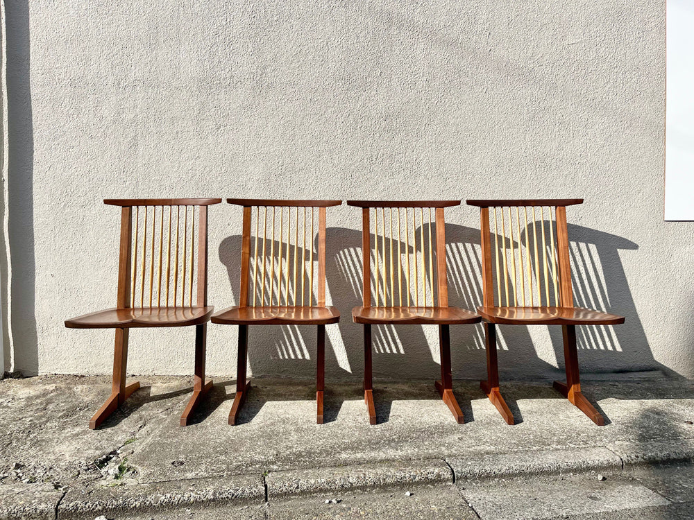 桜製作所 コノイドチェア CN101 CONOID CHAIR ジョージ・ナカシマ George Nakashima ダイニングチェア ラウンジチェア ウォールナット無垢材 焼印有 中古品 買い取りしました。