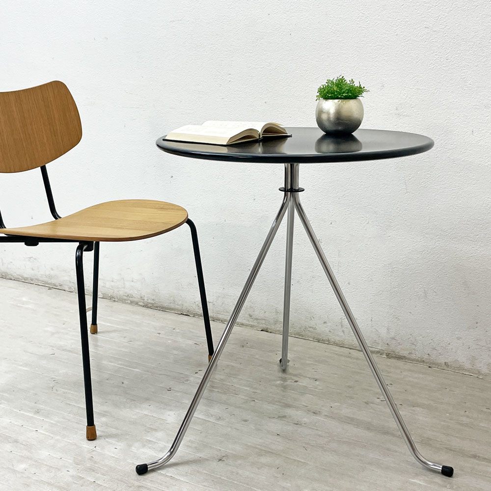 【祖師ヶ谷大蔵店】2B ラウンドテーブル サイドテーブル カフェテーブル スチール製 W60cm デンマーク ビンテージ ミッドセンチュリー モダンデザイン 買取させていただきました。