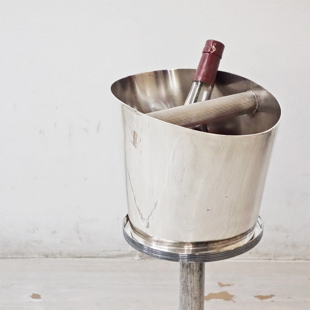 【祖師ヶ谷大蔵店】クリストフル CHRISTOFLE シャンパンクーラー & クーラースタンド シルバーコーティング K+T デザイン 買取させていただきました。