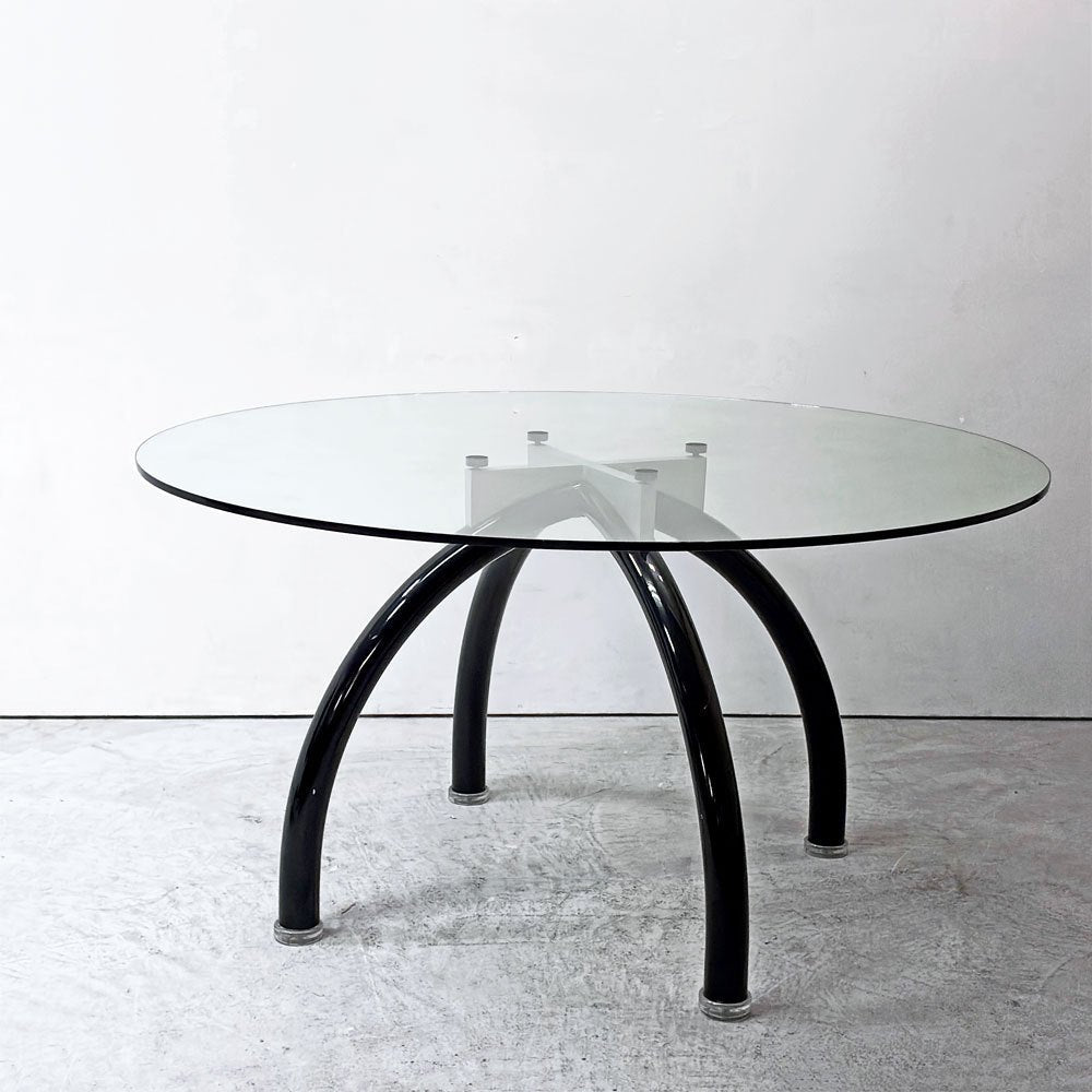 【祖師ヶ谷大蔵店】ノル Knoll  スパイダー Spider Table ラウンドテーブル ガラストップ Φ135cm エットレ・ソットサス ポストモダン イタリア 買取させていただきました。