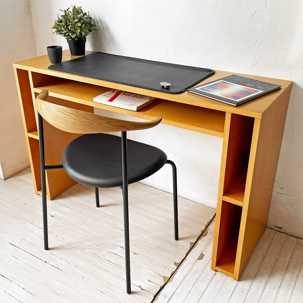 【下北沢店】コの字 コンソールテーブル デスク ラック付き メープル材 ナチュラル モダン シンプルデザイン 買取させていただきました。