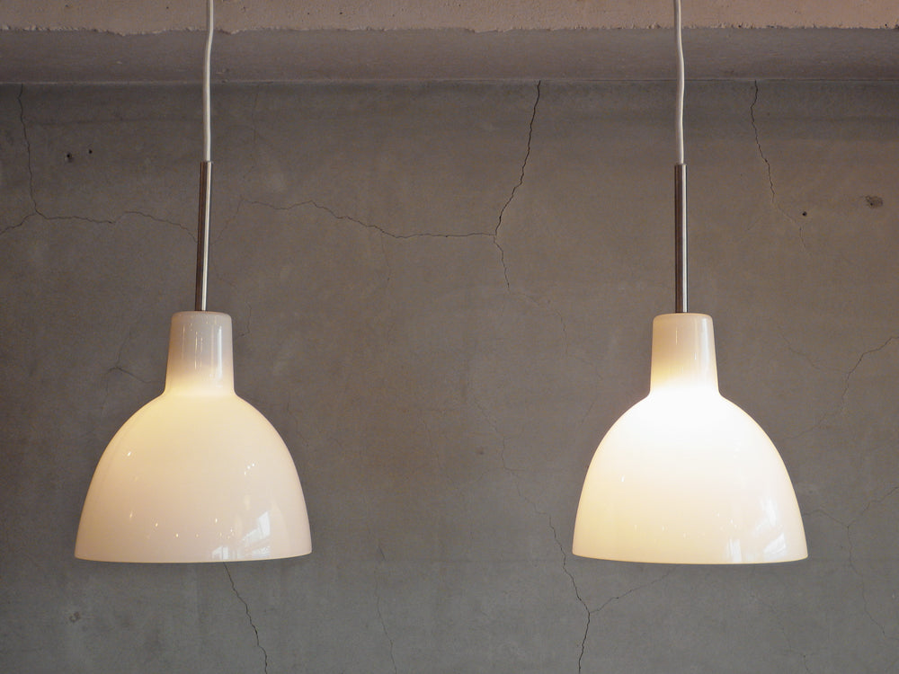 ルイスポールセン louis poulsen トルボー 220 Toldbot 220 ホワイト ガラスシェード タルジェッティポールセン デンマーク 北欧 2点 中古品 買い取りしました。