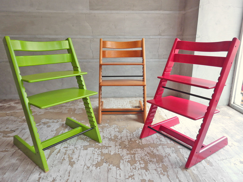ストッケ STOKKE トリップトラップ TRIPP TRAPP チェア 新型 & 旧型 3台 キッズチェア ベビーチェア 北欧 ノルウェー 中古品 買い取りしました。