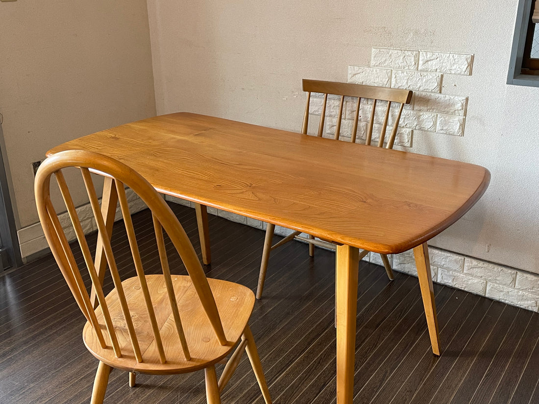 アーコール ERCOL レクタングル ダイニングテーブル Rectangle Dining Table エルム材 W137cm UKビンテージ UK Vintage  ～新旧融合～