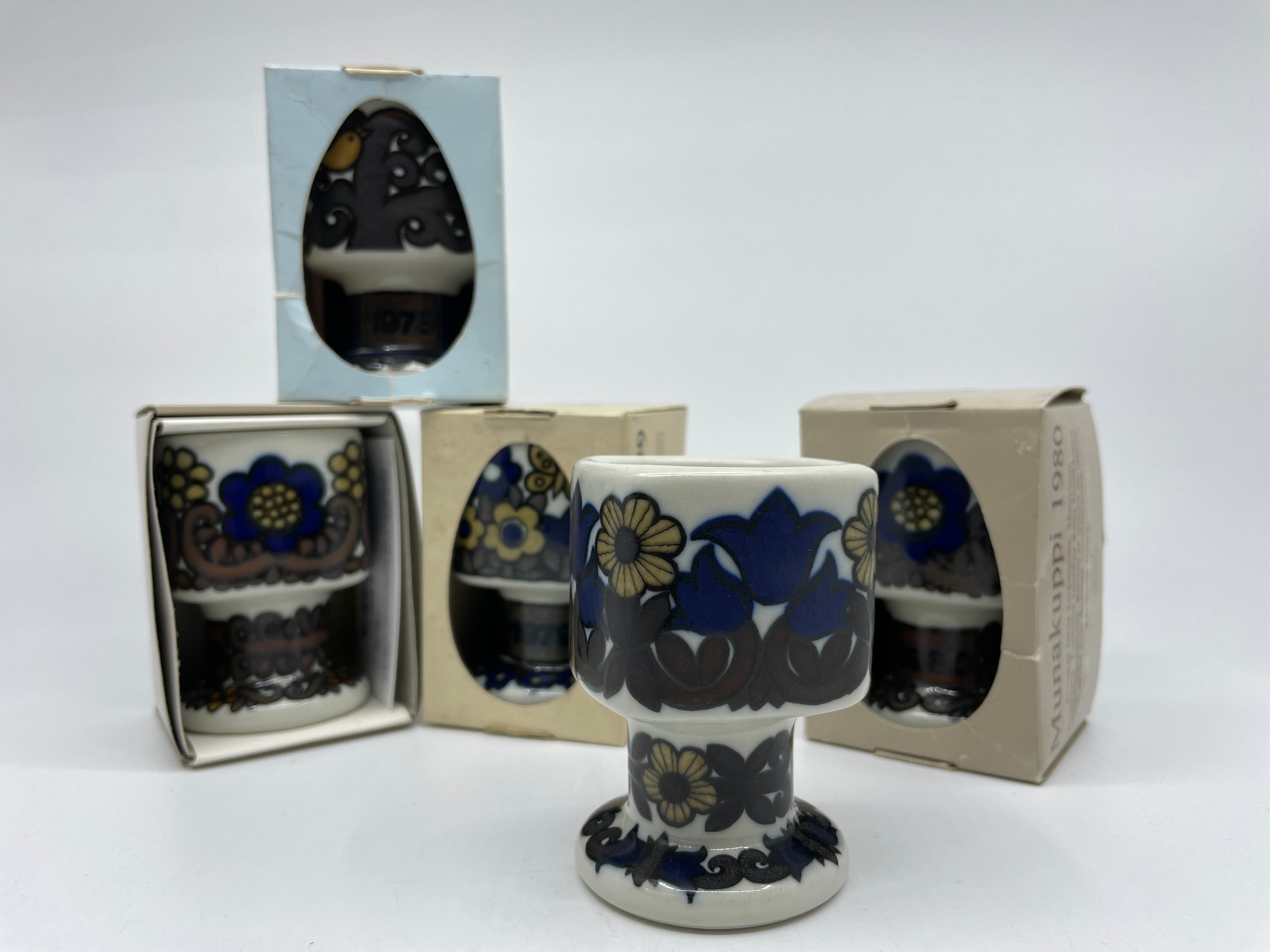 アラビア ARABIA カレワラ KALEVALA エッグカップ ライヤ・ウオシッキネン Raija Uosikkinen フィンランド ビンテージ 5点 中古品 買い取りしました。