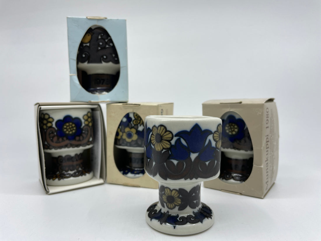 アラビア ARABIA カレワラ KALEVALA エッグカップ ライヤ・ウオシッキネン Raija Uosikkinen フィンランド ビンテージ 5点 中古品 買い取りしました。
