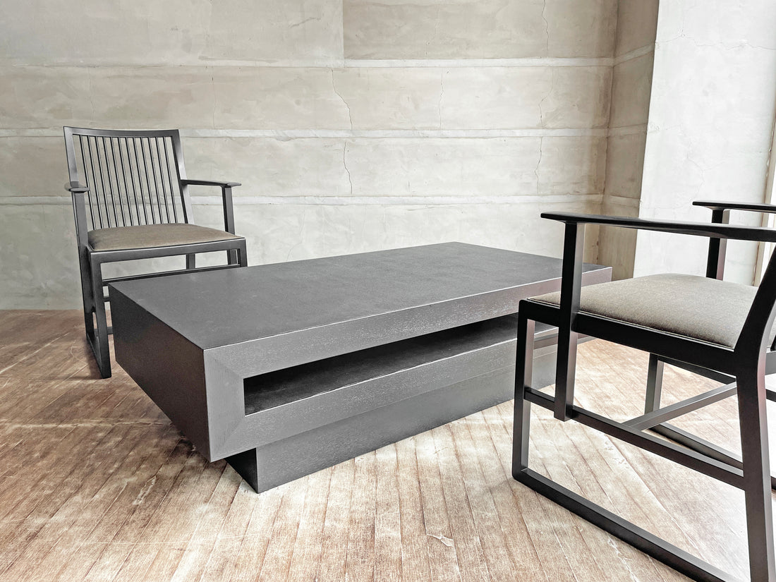 タイムアンドスタイル TIME&STYLE サクラ SAKURA.Y ダイニングチェア アームチェア 2脚セット 合計定価¥130,200 /  ローテーブル センターテーブル 定価¥205,200- 中古品 買い取りしました。