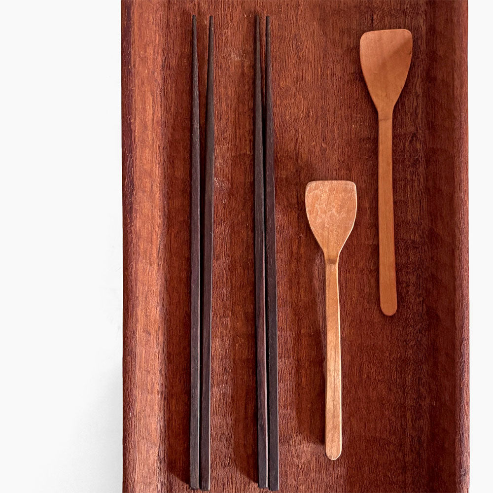 三谷龍二 Ryuji Mitani ローズウッド箸＆山桜アイスクリームスプーン 現代作家 ～暮らしがすこし豊かになる生活道具～