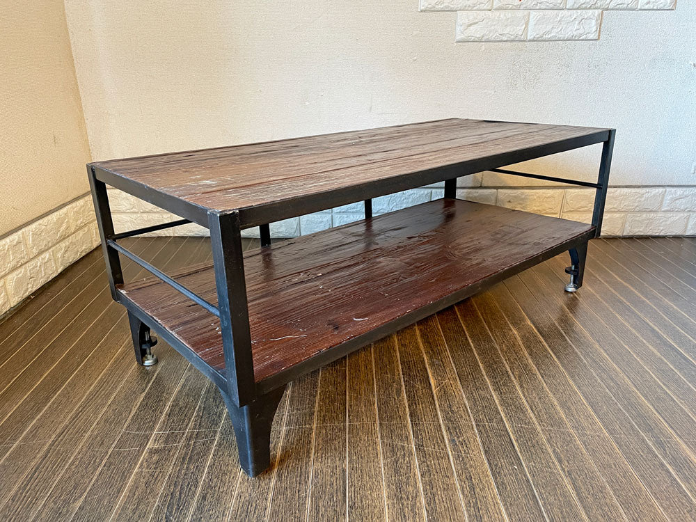 ジャーナルスタンダードファニチャー journal standard Furniture カルビ CALVI テレビボード AVボード Sサイズ W98cm 古材 アイアンインダストリアル 廃番 中古品  買い取りしました。