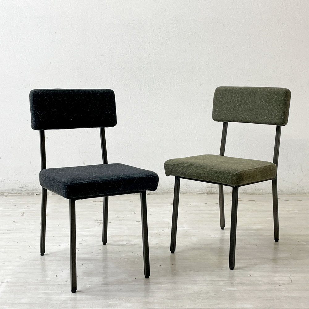 【祖師ヶ谷大蔵店】ジャーナルスタンダードファニチャー j.s.F リージェント REGENT CHAIR ダイニングチェア ファブリックシート スチール脚 定価￥28,600- 廃番 2脚 買取させていただきました。