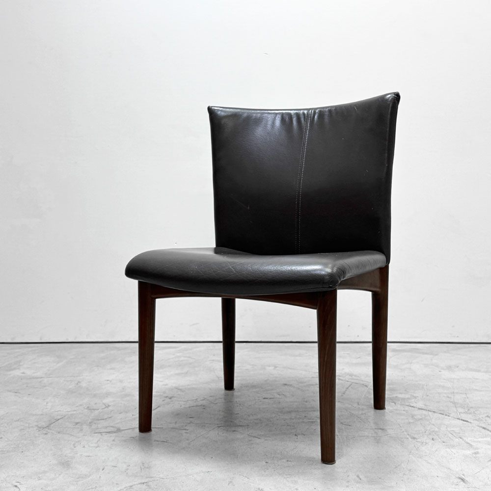 【祖師ヶ谷大蔵店】カンディハウス CONDE HOUSE レガーロ ダイニングチェア アームチェア レザーシート 本革 グレー系 レトロモダン 買取させていただきました。