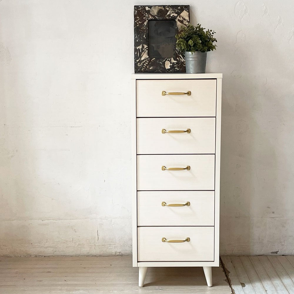 【下北沢店】ビーカンパニー B-Company 5ドロワー マルチ チェスト Multi Chest 深型タイプ 5段 収納家具 箪笥 木目調ホワイト 買取させていただきました。