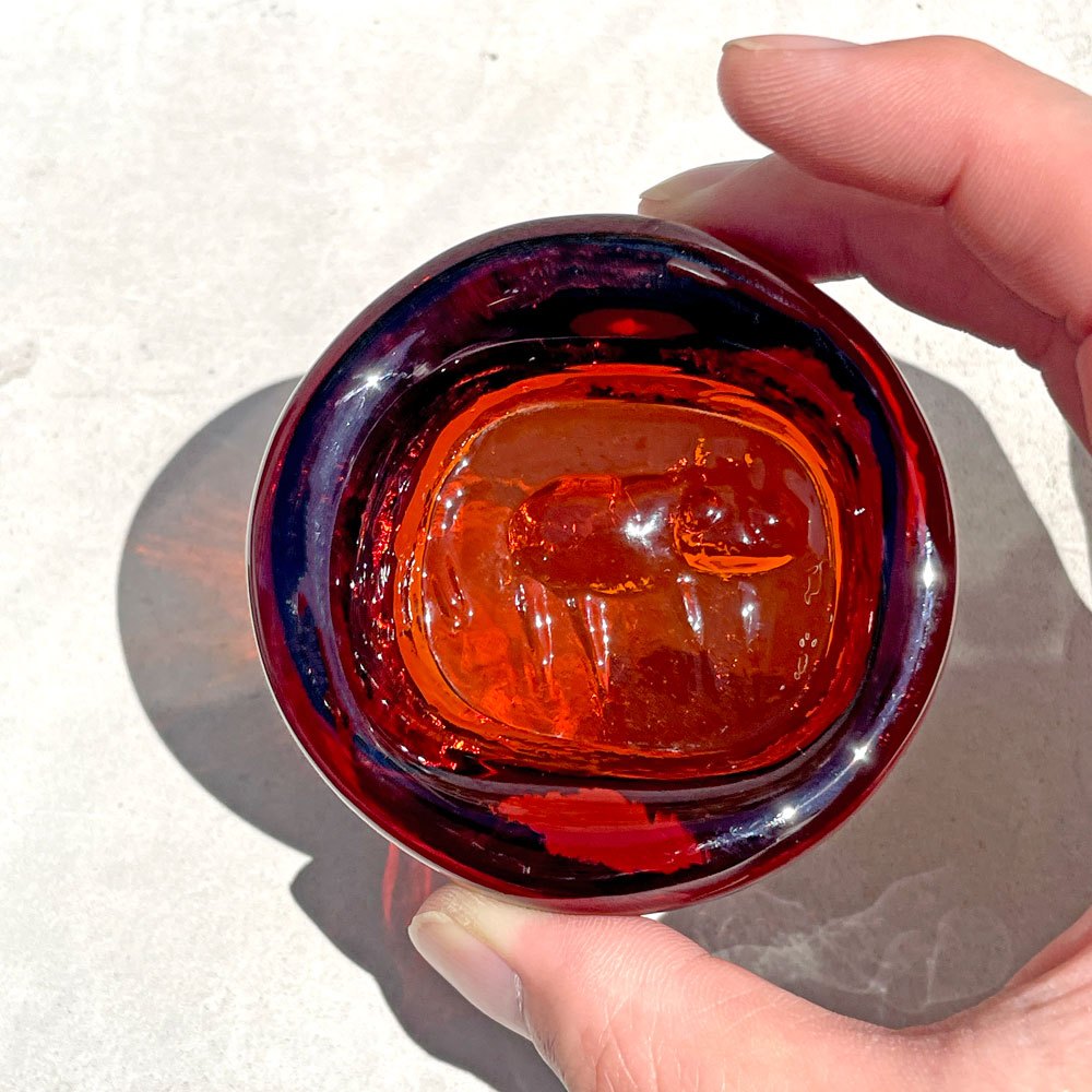 【自由ケ丘店】ボダ BODA アッシュトレイ 猫 アンバー ガラス Erik Höglund エリック・ホグラン ビンテージ スウェーデン 北欧雑貨 買取させていただきました。