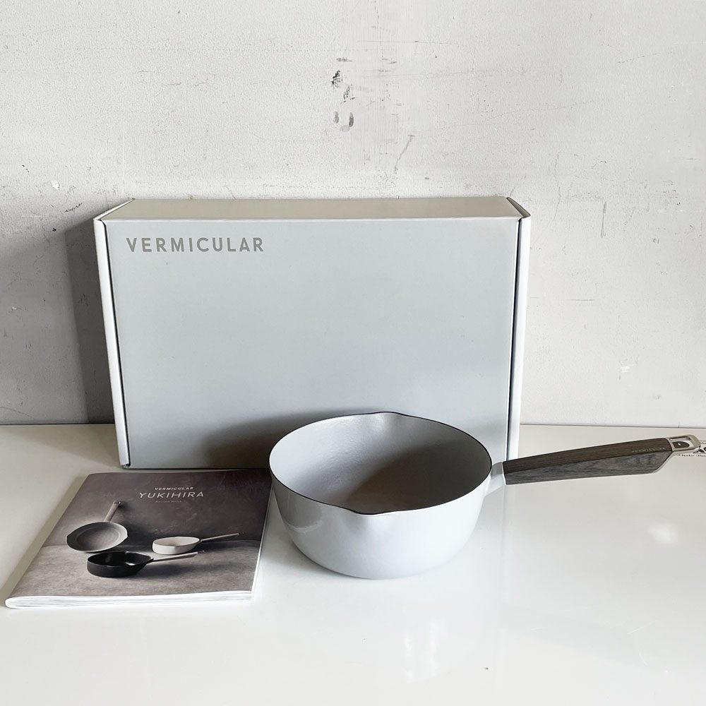 【自由が丘店】バーミキュラ VERMICULAR ユキヒラ 18cm 雪平鍋 オイスターグレー ホーロー 鋳物 日本製 買取させていただきました。