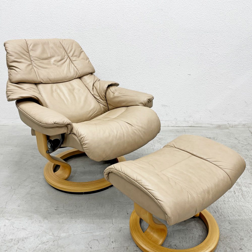 エコーネス EKORNES ストレスレスチェア Stressless レノ RENO リクライニングチェア オットマンセット～ 最高のリラックスを追求した、ノルウェー生まれの快適チェア～