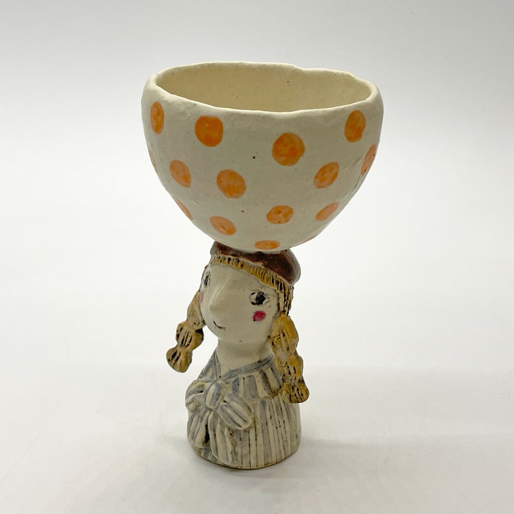 【下北沢店】FUDGE EDIT Gris ファッジ エディットグリ FUDGE ガールフィギュアカップ ゴブレット 本田あつみ 陶芸作家 買取させていただきました。