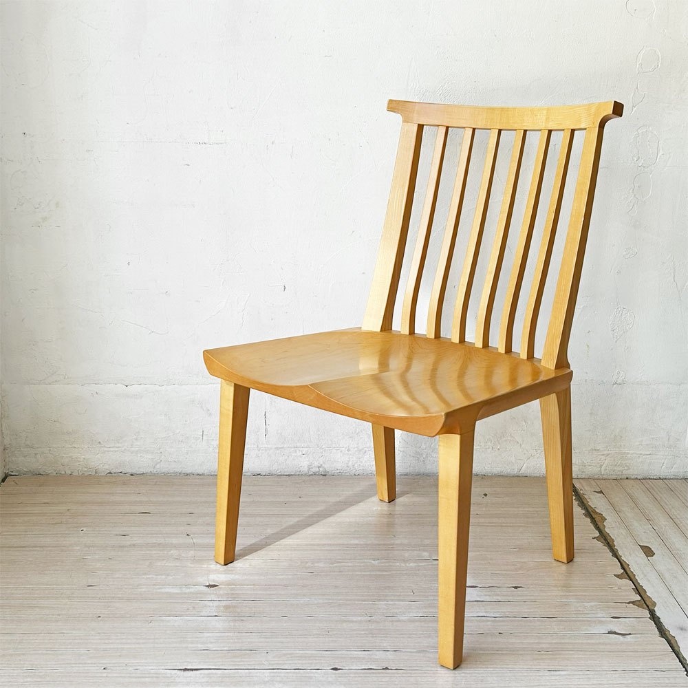 【下北沢店】家具蔵 KAGURA ゼン ZEN ダイニングチェア アームレス ハードメープル無垢材 板座 座ぐり加工 クラフト家具 買取させていただきました。