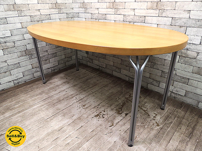 マグナスオルセン Magnus Olesen ミックス MIX シリーズ 楕円 オーバル ビーチ材 ブナ材 ダイニングテーブル デスク ミーティングテーブル ダニッシュデザイン 北欧家具 デンマーク製 ～ 北欧を代表する老舗家具メーカーによるナチュラルでモダンな機能的万能テーブル！ ～ 【 買取と販売とレンタルのお店 】