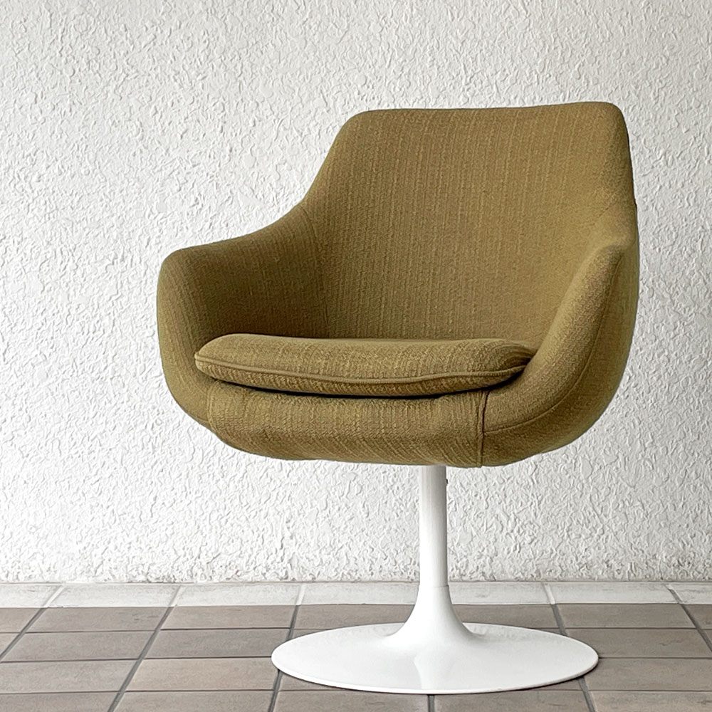  【用賀店】スウィッチ SWITCH コスミック チェア COSMIC Chair ラウンジチェア スウィベル サークルタイプ グリーン系 スチール脚 ミッドセンチュリーデザイン 参考価格94,820円 現状品 買取させていただきました。