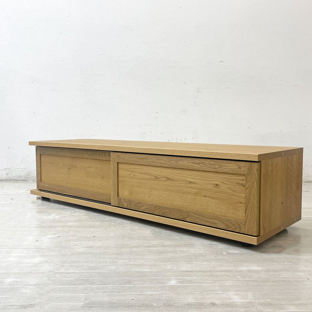 【祖師ヶ谷大蔵店】クラッシュゲート CRASH GATE イージーライフ アトランダム ユニットシェルフ TVユニットのみ W145cm アジャスター付き オーク材 関家具 買取させていただきました。