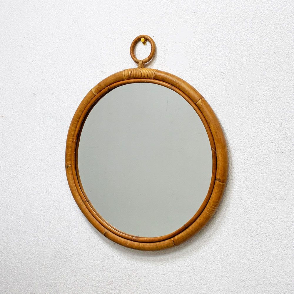 【祖師ヶ谷大蔵店】シカ デザイン Sika Design エラ ミラー Ella Mirror デンマーク ラタン材 引っ掛けラウンドミラー アクタス ACTUS取り扱い 買取させていただきました。
