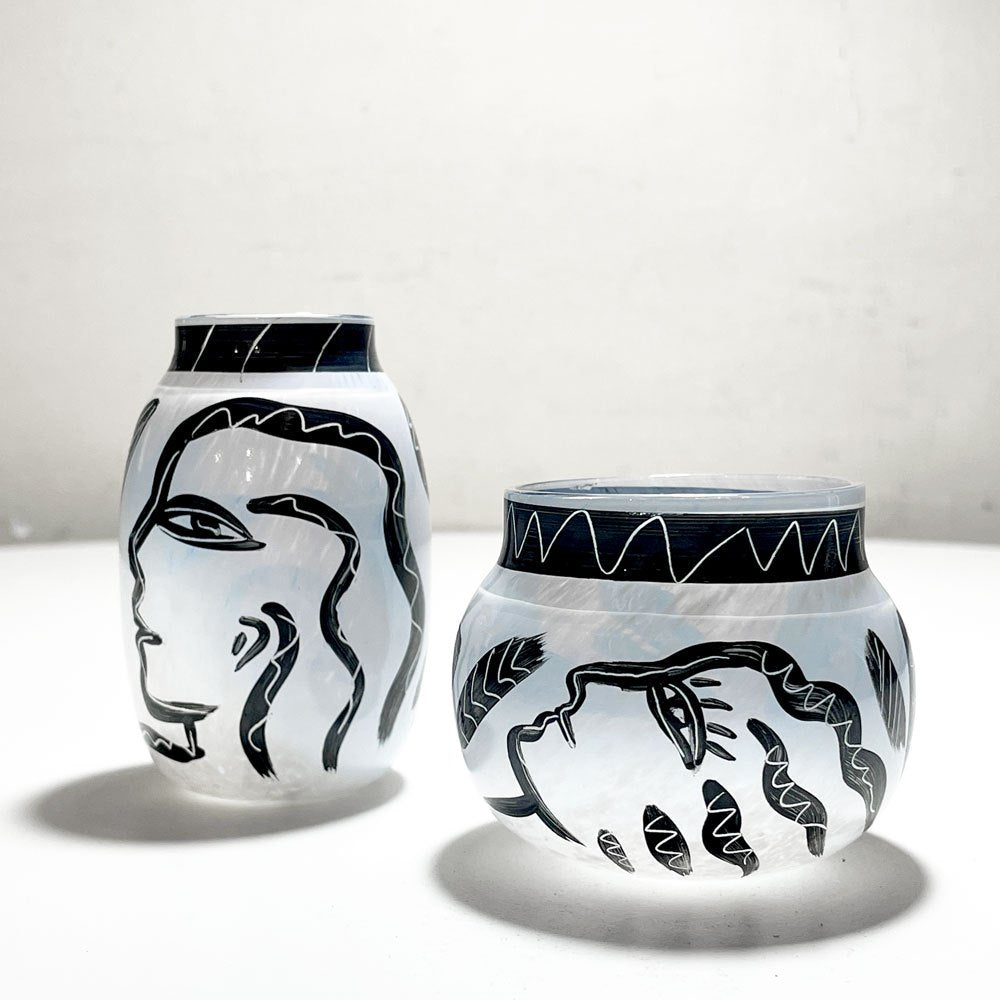 【自由が丘店】コスタボダ Kosta Boda カランバ Caramba ミニベース＆ボウル ウルリカ・ヒードマン・ヴァリーン Ulrica Hydman Vallien 買取させていただきました。