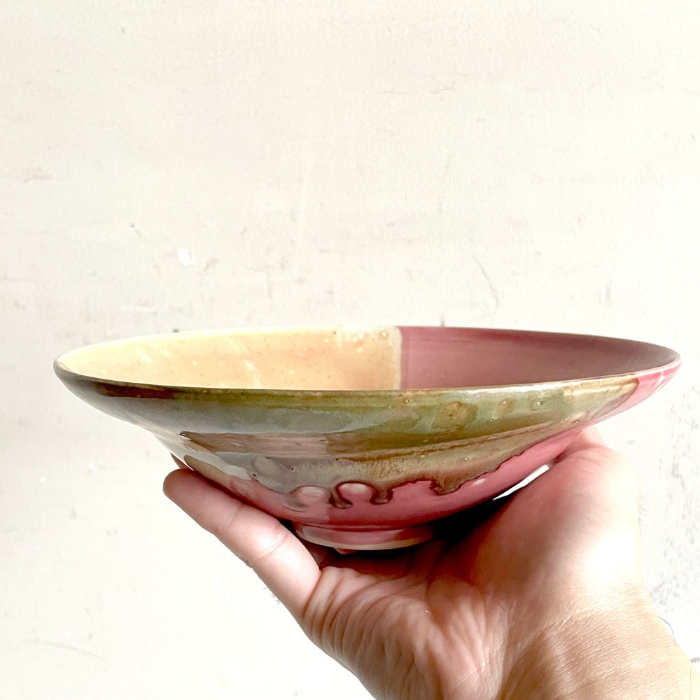 【自由が丘店】竹村良訓 ボウル 深皿 鉢 陶器 まだら 釉薬 Φ19㎝ 現代作家 買取させていただきました。