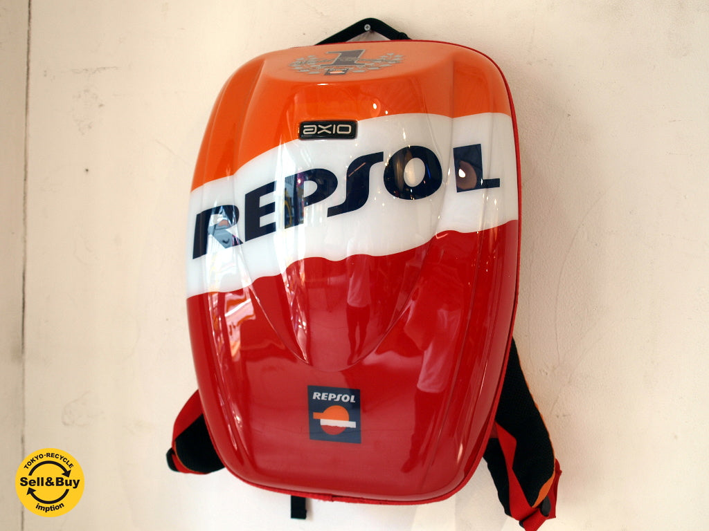 アクシオ AXIO レプソル REPSOL ハードケースバッグ バイク用品 ツーリング リュック バックパック 限定品 中古品 買い取りしました。下北沢店 出張買取もお任せ下さい。
