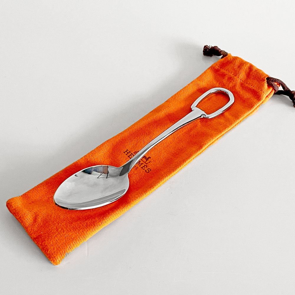 【自由が丘店】エルメス HERMES アトラージュ Attelage ディナースプーン カトラリー ステンレススティール H20cm フィリップ・ムケ フランス 買取させていただきました。