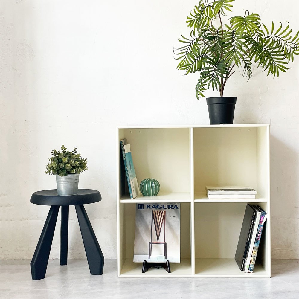 モンタナ MONTANA ベーシックシェルフ BASIC SHELF 1112 システムシェルフ 2列2段 オープンシェルフ アイボリー ～純粋極める収納～
