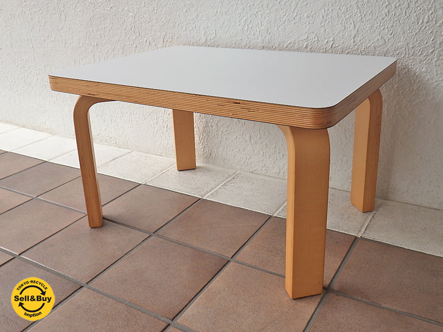 Sdi ファンタジア Sdi Fantasia カロタ・テーブル Carota-table 佐々木敏光 オリジナルデザイン 最初期型 希少品 ビーチ材 ホワイト メラミン天板 買い取りしました！ 用賀店 出張買取もお任せ下さい。