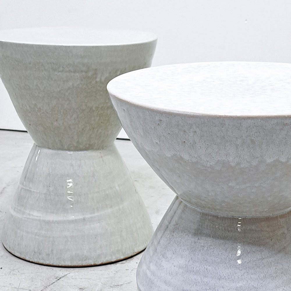【祖師ヶ谷大蔵店】タイム＆スタイル TIME&STLE stoneware sculpture 石見焼 スツール サイドテーブル オブジェ 彫刻 嶋田窯 伝統工芸 定価￥95,700- 計2点 買取させていただきました。