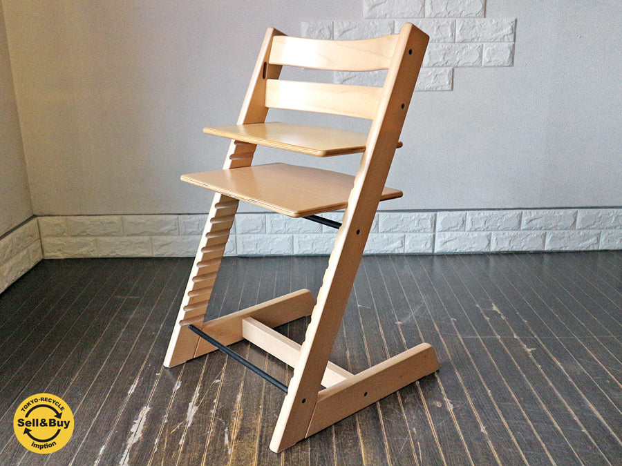 ストッケ STOKKE トリップトラップ TRIPP TRAPP 新型 ナチュラル ベビーチェア ガード無し 中古品  買い取りしました。経堂店 出張買取もお任せ下さい。