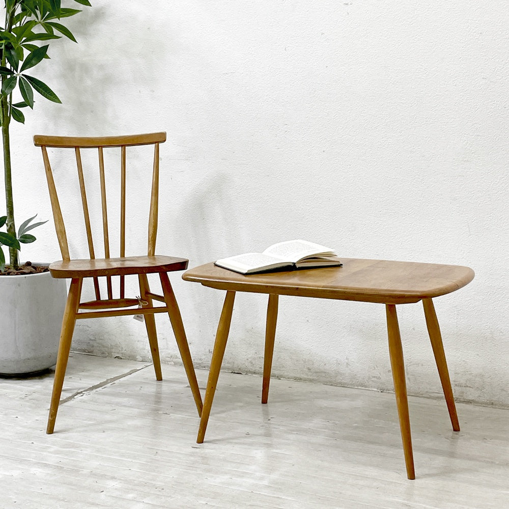 【祖師ヶ谷大蔵店】アーコール Ercol ローテーブル コーヒーテーブル サイドテーブル エルム材 UKビンテージ 英国家具 買取させていただきました。
