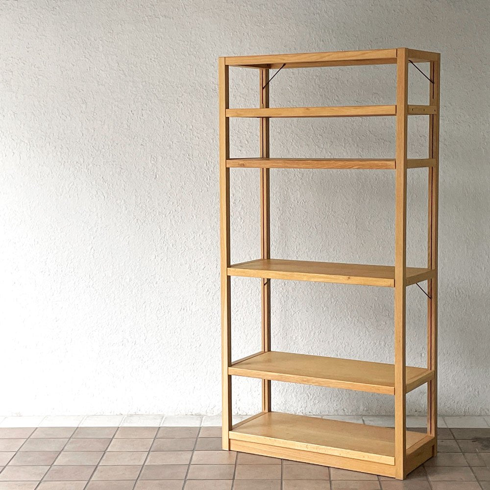 【用賀店】無印良品 MUJI オーク材 ユニットシェルフ 大 6段 W87 H175.5cm ナチュラルモダン 廃番 買取させていただきました。