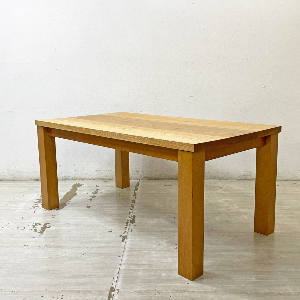 【祖師ヶ谷大蔵店】オーク無垢材 オーダー ダイニングテーブル シンプル ナチュラルデザイン 買取させていただきました。