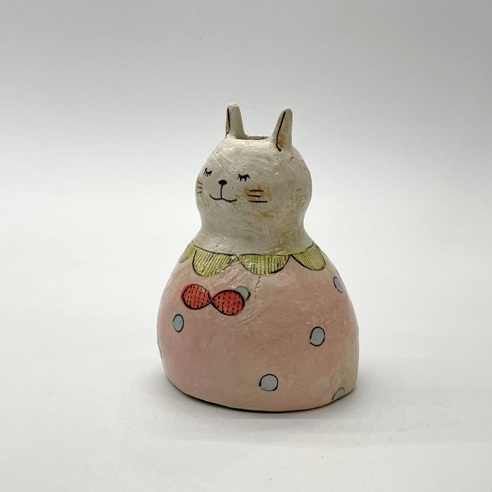 【下北沢店】the cozy nook ネコの花入れ 一輪挿し 器 うつわ 沖縄 ハンドクラフト 彫刻 陶芸 現代作家 買取させていただきました。