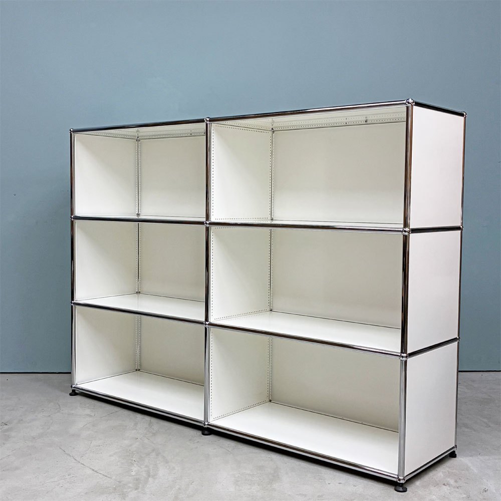 【経堂店】ユーエスエムハラー USMハラー USM Haller モジュラーファニチャー キャビネット シェルフ 2列3段 オープン ピュアホワイト モダンデザイン スイス 買取させていただきました。