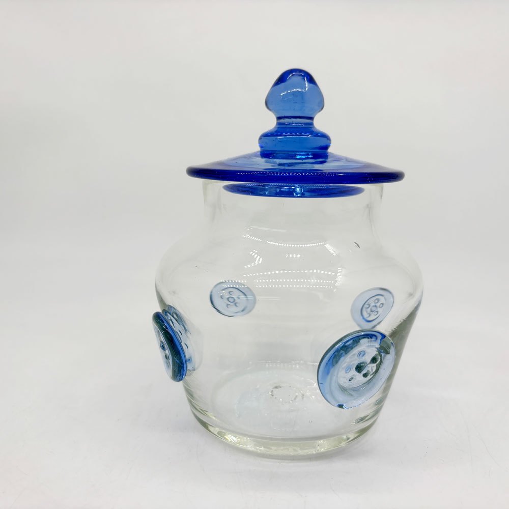 【祖師ヶ谷大蔵店】船木倭帆 Shizuho Hunaki ガラスキャニスター 蓋つき 宙吹きガラス ガラス工芸作家 現代作家 買取させていただきました。