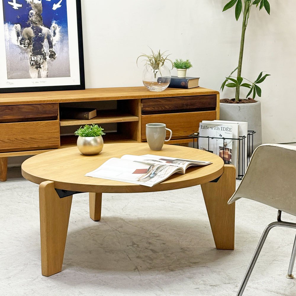 【祖師ヶ谷大蔵店】ヴィトラ vitra ゲリドン バ Gueridon Bas コーヒーテーブル ローテーブル オーク材 スチール ジャン・プルーヴェ 2020年製 定価350,900-  買取させていただきました。