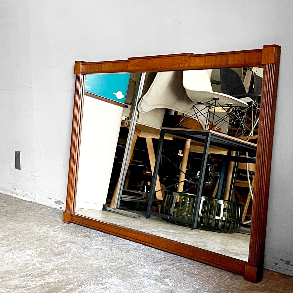 【自由が丘店】ドレクセルヘリテイジ DREXEL HERITAGE トライユン TRIUNE  ウォールミラー レクタングル マホガニー材 アメリカ US家具 買取させていただきました。