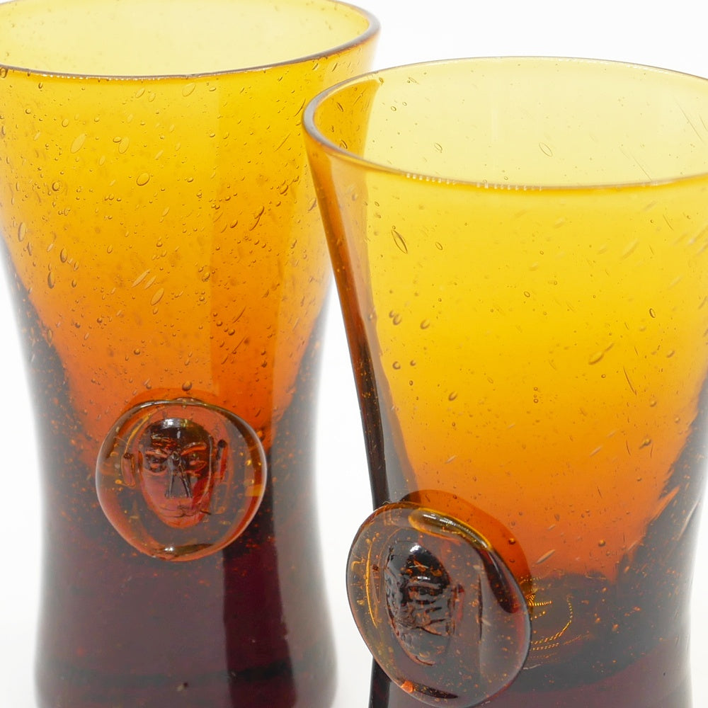 【祖師ヶ谷大蔵店】ボダ BODA ショットグラス アンバー エリック・ホグラン Erik Hoglund スウェーデン ビンテージ 北欧食器 2客セット 買取させていただきました。