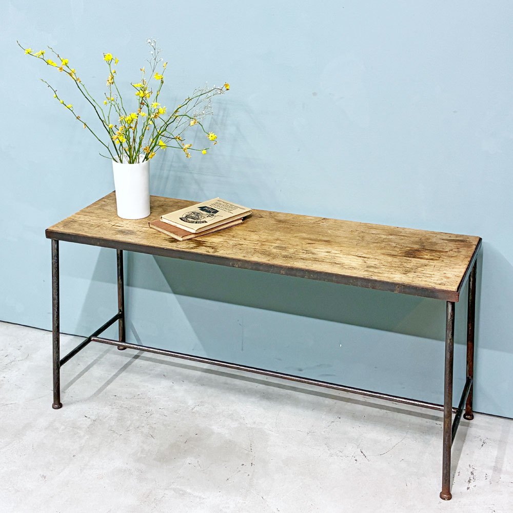 【経堂店】クラフト家具 Craft furniture 古材ｘアイアン ベンチ プランターラック シェルフ インダストリアル 店舗什器 買取させていただきました。