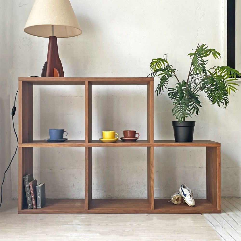 【下北沢店】無印良品 MUJI スタッキングシェルフ ウォールナット材 ステップシェルフ オープンシェルフ 本棚 飾り棚 1列3段＋1列2段 買取させていただきました。