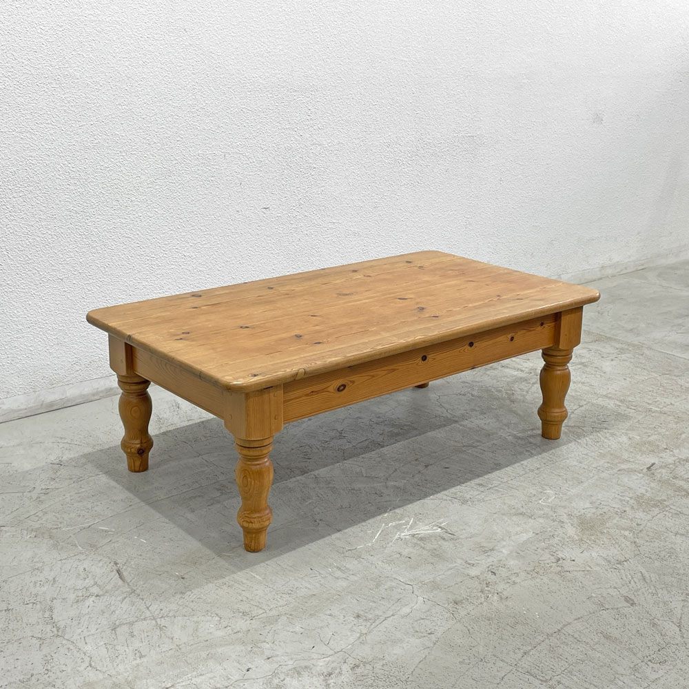 【登戸BASE EC店】ペニーワイズ THE PENNY WISE ポールウィルソン コーヒーテーブル ヴィクトリアンレッグ パイン無垢材 買取させていただきました。