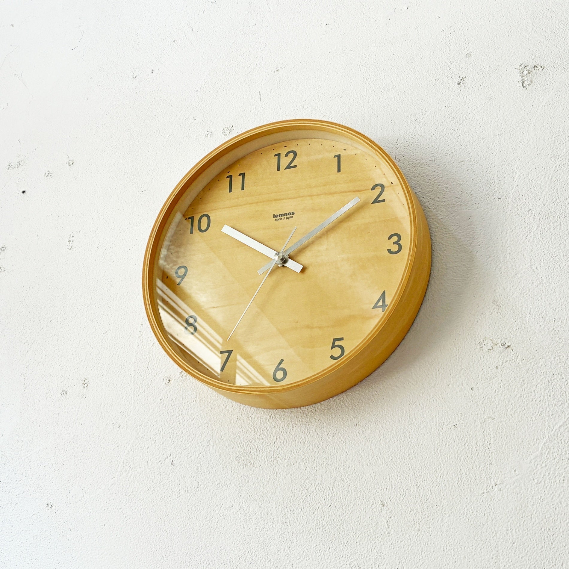【下北沢店】レムノス Lemnos プライウッドクロック Plywood clock 壁掛け時計 moritoyoshi ナチュラル グレー 北欧デザイン 買取させていただきました。
