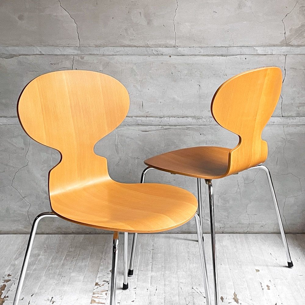 【学芸大学店】フリッツハンセン Fritz Hansen 3101 アリンコチェア アントチェア 4本脚 ナチュラルビーチ ラッカー仕上げ フェルトグライズ アルネ・ヤコブセン 買取させていただきました。