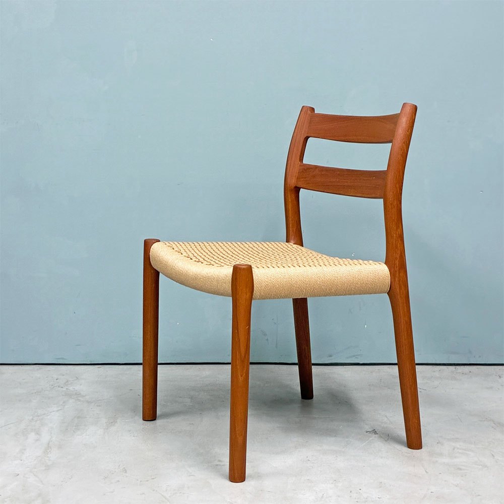 【経堂店】JLモラー J.L.Mollers Model No.84 ビンテージ チーク材 ダイニングチェア ペーパーコード張り ニールス・O・モラー デンマーク 北欧家具 買取させていただきました。