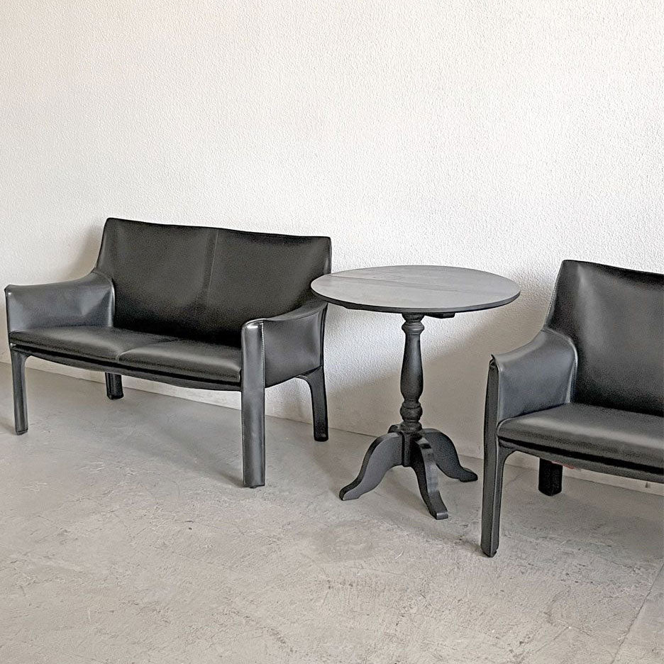 カッシーナ Cassina 414 CAB ラウンジアームチェア 2シーター キャブチェア 本革 マリオ・ベリーニ ～ 育てる家具、極上のレザーソファ～