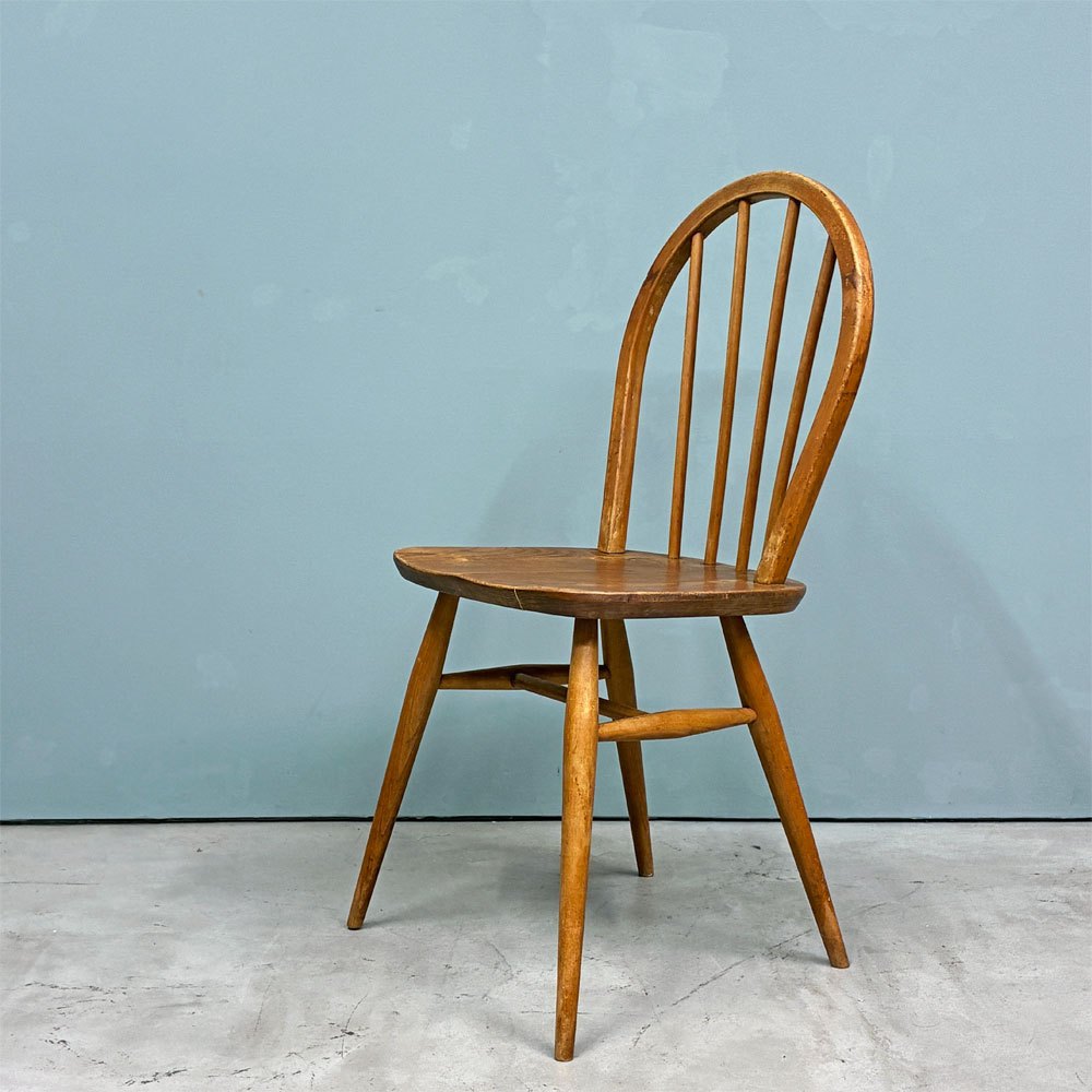 【経堂店】アーコール Ercol フープバックチェア ダイニングチェア スポークバック エルム材×ビーチ材 UKビンテージ 英国家具買取させていただきました。